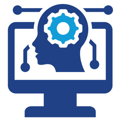 Aufkleber - Cognitive Computing Dual Tone Icon