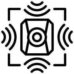 Poster - Smart Sensor Outline Icon