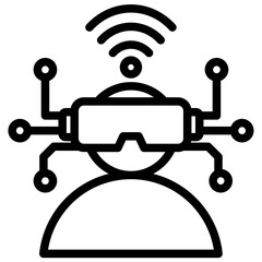 Poster - Virtual Reality Outline Icon