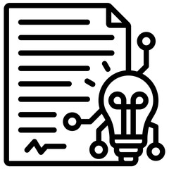 Poster - Smart Contract Outline Icon