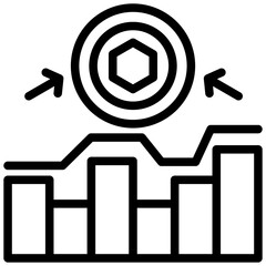 Wall Mural - Yield Aggregator Outline Icon