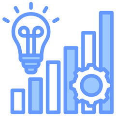 Poster - Operational Insight Lineal Blue Icon