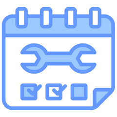 Aufkleber - Maintenance Planning Lineal Blue Icon