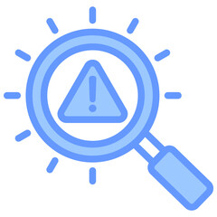 Poster - Fault Detection Lineal Blue Icon
