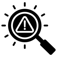 Poster - Fault Detection Solid Black Icon