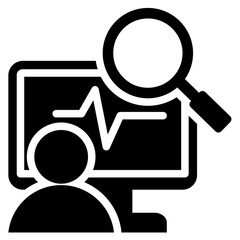 Poster - Condition Monitoring Solid Black Icon