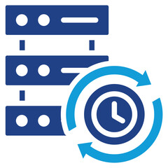 Poster - Real Time Data Dual Tone Icon