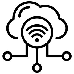 Poster - Iot Integration Outline Icon