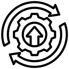 Poster - Process Optimization Outline Icon