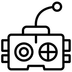 Poster - Remote Control Outline Icon