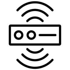 Poster - Sensor Data Outline Icon