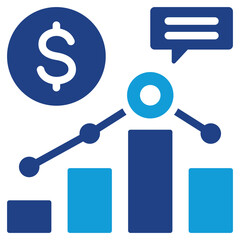 Aufkleber - Market Analysis Dual Tone Icon