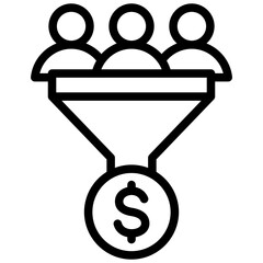 Poster - Lead Generation Outline Icon
