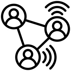 Poster - Network Effect Outline Icon
