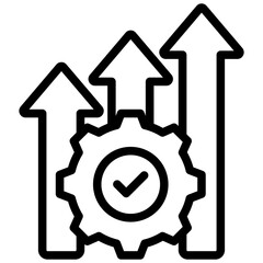 Poster - Process Improvement Outline Icon