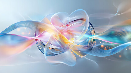 Poster - Dynamic abstract art design digital space visual composition vibrant colors modern aesthetics engaging concept