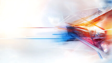 Poster - Dynamic motion abstract art digital realm graphic design vibrant environment wide viewpoint speed concept for creative impact