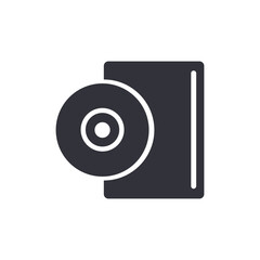 Poster - Data storage solid icons, minimalist vector illustration ,simple transparent graphic element .Isolated on white background