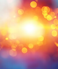 Poster - Abstract Colorful Bokeh Light Background for Creative Projects