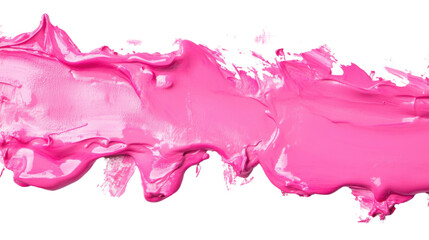 Pink colorful splash on transparent background