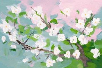 Canvas Print - Spring painting backgrounds outdoors.