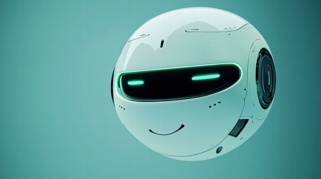 Friendly robot design. AI.