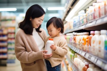 Wall Mural - Market supermarket shopping adult.