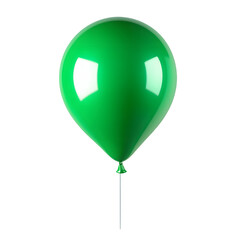 Wall Mural - green balloon isolated on transparent background cutout