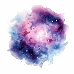Wall Mural - space in watercolor style astronomy universe nebula.
