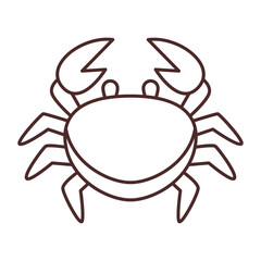 crab outline illustration