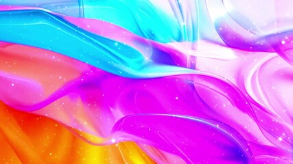 Poster - 3D rendering Ethereal Color Swirl animation