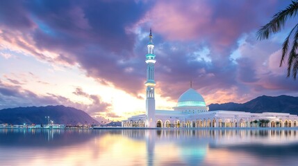 Wall Mural - Serene Mosque at Sunset