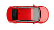 © Michael - Red abstract car top view on transparent background