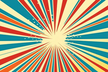 Canvas Print - comic sunburst border effect backgrounds abstract pattern.