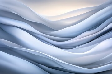 Poster - Soft gray clouds drift in a foggy, peaceful setting, enhanced by gentle light that adds to the calming ambiance and provides open space for further information