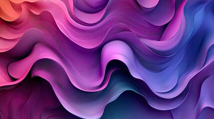 Poster - Abstract diagonal lines in soft gradients of purple and pink, forming a stylish background.