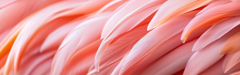 Poster - Colorful Blue and Pink Feathers Close-Up