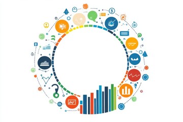 Poster - Infographic Circular Design: Business Analytics and Strategy