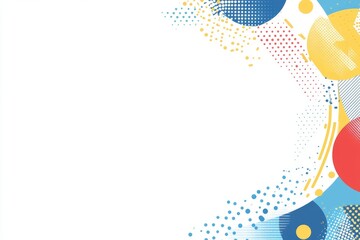 Poster - Abstract Geometric Colorful Background Design with Circles and Dots