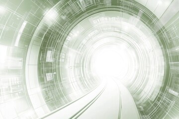 Aufkleber - Abstract Futuristic Tunnel of Light and Technology