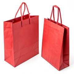 Canvas Print - red paper bag