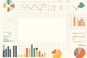 Poster - Colorful Data Visualization: Charts and Graphs Presentation