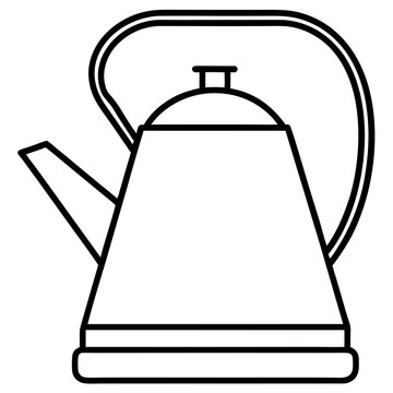 Minimalist Kettle Line Art