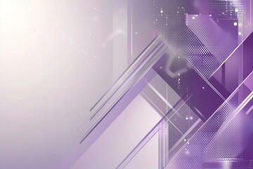 Poster - Abstract Lavender Geometric Design with Subtle Glimmer