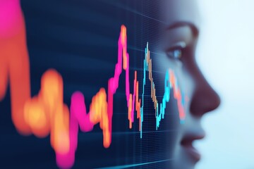 Poster - Analyzing financial trends through data visualization business analytics digital art modern office side view insight