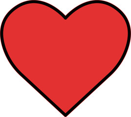 Heart continuous line drawing. Single hand drawn contour heart, love, romance, wedding. Shape heart lineart. Single lineart sketch heart. Symbol love. Heart fashion Simple icon on white background.