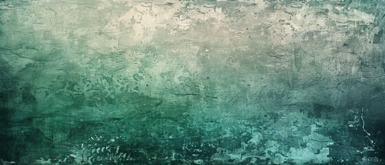 Wall Mural - Vintage distressed textured background with aged painted design in dark slate gray, dark sea green, and muted gray tones, ideal for creative projects, overlays, and graphic design.