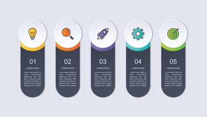 Wall Mural - Vector infographic label design with circle infographic template design and 4-5-6 options or steps. Can be used for process diagram, presentations, workflow layout, banner, flow chart, info graph