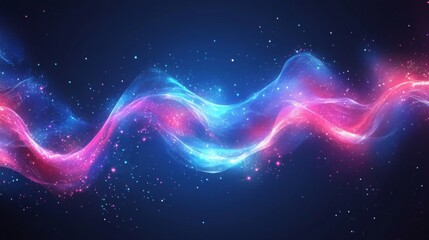Wall Mural - Abstract Cosmic Wave