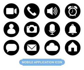 Wall Mural - mobile application icon
